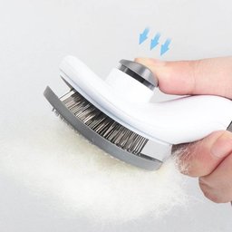 Pente Escova Removedora de Pelos de Cachorro e Gato Mundo Thata Rosa - 2