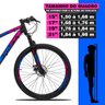 Bicicleta Aro 29 Dropp Z3 21v Câmbio Shimano Freio a Disco Preto Rosa e Azul - 19 - 4