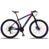 Bicicleta Aro 29 Dropp Z3 21v Câmbio Shimano Freio a Disco Preto Rosa e Azul - 19 - 1