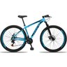 Bicicleta Aro 29 Dropp Aluminum 21v Freio a Disco Azul e Preto - 21 - 1