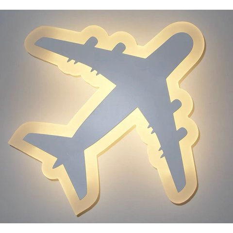 Arandela Decorativa Avião 30cm Led 21w 3200k Bivolt Paris Luz
