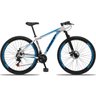 Bicicleta Aro 29 Dropp Aluminum 21v Freio a Disco Branco e Azul - 17 - 1