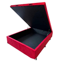 Ver imagem 1 de Cama Box Baú Casal 42x138x188 Vermelho Suede