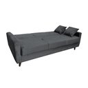 Ver imagem 5 de Sofá Cama Rocoo 205cm Reclinável Veludo Cinza - Sallar Home