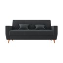 Ver imagem 4 de Sofá Cama Rocoo 205cm Reclinável Veludo Cinza - Sallar Home