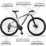 Bicicleta Aro 29 Dropp Aluminum 21v Freio a Disco Branco e Preto - 19 - 3