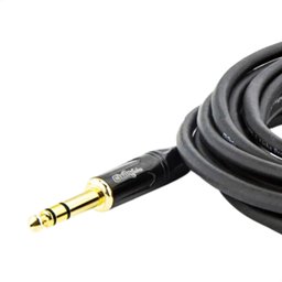 Cabo P10 para P10 Estereo Profissional - Preto 25 Metros - 2