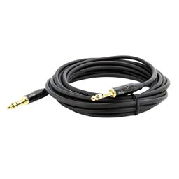 Cabo P10 para P10 Estereo Profissional - Preto 25 Metros - 1