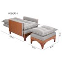 Ver imagem 5 de Poltrona Reclinável Munique Linho/courissímo 185/856