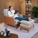 Ver imagem 1 de Poltrona Reclinável Munique Linho/courissímo 185/856