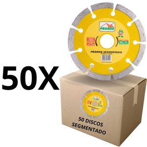 Kit 50 Discos Prando Segmentado 110 MM X 20 MM Mármore