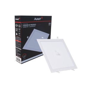 Painel Led Quadrado Embutir com Sensor de Presença 18w 6500k Bivolt - Avant