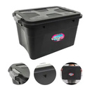 Ver imagem 2 de Kit 02 Caixa Organizadora 56 Litros Preta Uninjet
