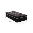 Ver imagem 2 de Cama Box solteiro ortopédica conjugada 88x188 Tampo Preto Matelassê