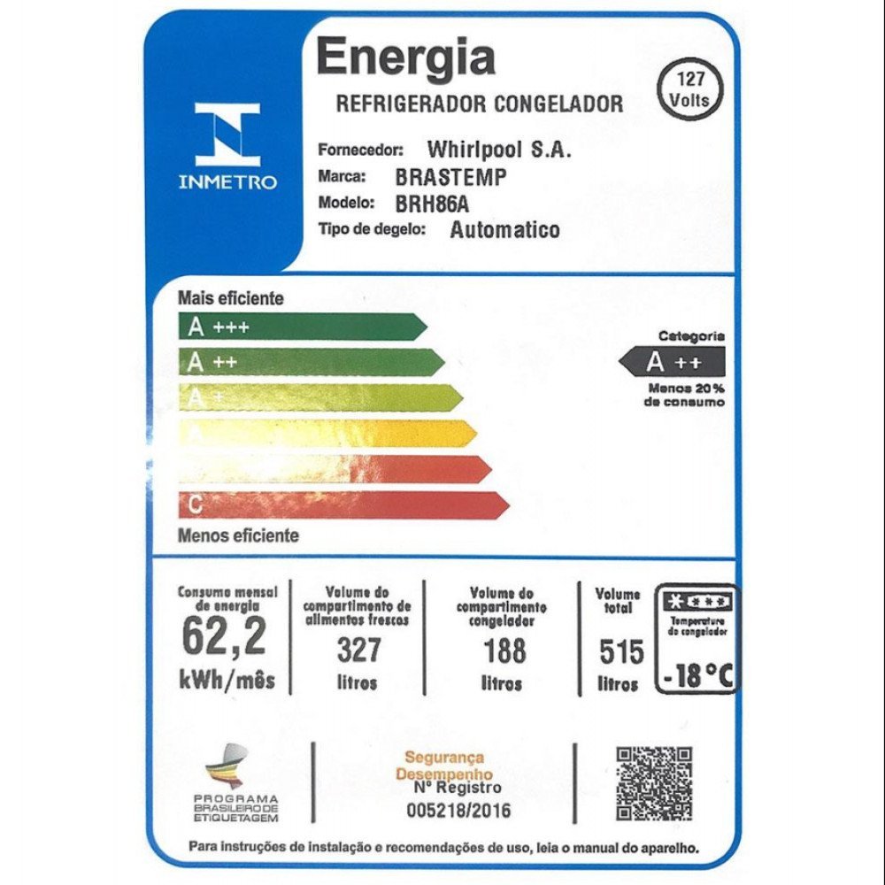 Geladeira Brastemp Gourmand French Door Side Inverse Brh86ar Frost Free com Tecnologia Inverter e Ág - 4