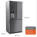 Ver imagem 3 de Geladeira Brastemp Gourmand French Door Side Inverse Brh86ar Frost Free com Tecnologia Inverter e Ág