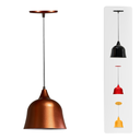 Ver imagem 2 de Luminária Pendente Pião Teto Interna Cozinha Sala Quarto E27:Rosé