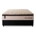 Ver mais imagens de Conjunto Cama Box Casal c/ Molas Ensacadas Quartzo Preto 138x188x71