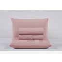 Ver imagem 1 de Kit Jogo Cama Casal 4 Peças 100% Algodão Percal 200 Fios Lençol com Elástico:rose
