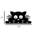 Ver imagem 2 de Porta Chaves de Parede Cat Decorativo em MDF:PRETO