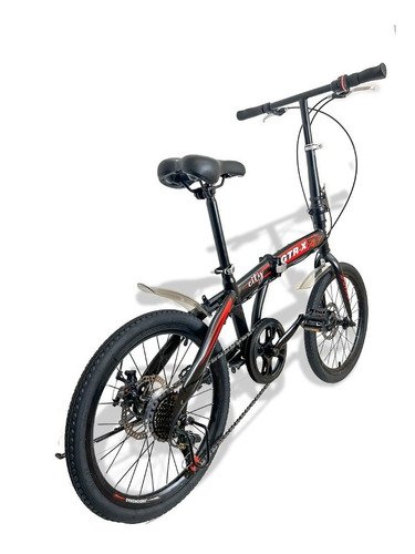 Bicicleta Gtr-x Pliage Dobrável Aro 20 Freios a Disco 7v Preto - 4