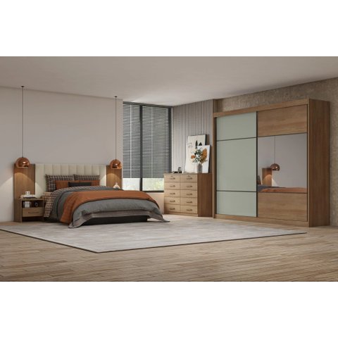 Guarda-Roupa Brusque 8 Gavetas Fendi Novo Horizonte