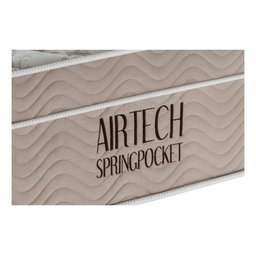 Colchão Casal ORTOBOM De Molas Ortobom Airtech Bege - 138cm X 188cm X 30cm - 11