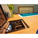 Ver imagem 3 de Tampa Casa Máquina Piscina Lisa Articulada Grelha 80x80cm C