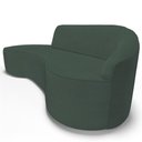 Ver imagem 2 de Sofá 4 Lugares Curvo Living Firenze Direito D02 Linho Verde Musgo 280cm C-117 - Lyam