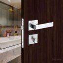 Ver imagem 2 de Fechadura Porta Banheiro Wc Pado Modena Cromada 55mm Quadrada Cr