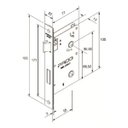 Ver imagem 4 de Fechadura Porta Banheiro Wc Pado Modena Cromada 55mm Quadrada Cr