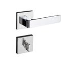 Ver imagem 1 de Fechadura Porta Banheiro Wc Pado Modena Cromada 55mm Quadrada Cr