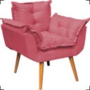 Ver imagem 2 de Kit Poltrona Decorativa Para Recepção Manicure Sala De Estar + Puff Reforçado Suede