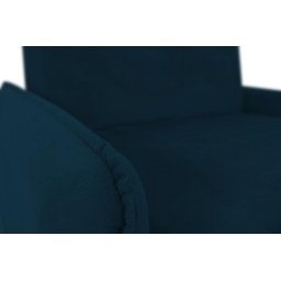 Sofá Cama para Sala de Estar Zaia com Baú Suede Matrix - Azul - 7