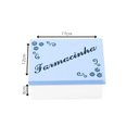 Ver imagem 4 de Kit com 6un de Caixa Personalizada Farmacinha 100% Mdf (17x12x08) Azul/branco