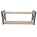 Ver imagem 1 de Prateleira Estilo Industrial modelo x com medidas de 20x60 centímetros acompanha madeiras