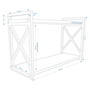 Ver imagem 4 de Prateleira Estilo Industrial modelo x com medidas de 20x60 centímetros acompanha madeiras