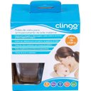 Ver imagem 1 de Kit 4 Potes de Vidro para Armazenar Leite Materno ou Papinha Clingo Branco