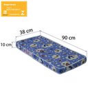 Ver imagem 2 de Colchao para Mini Berço Moises 38x90 Cm Bb862 Azul Comm