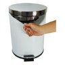 Lixeira com Pedal em Aço Inox 12l Cesto - 4