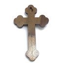 Ver imagem 4 de Crucifixo Parede Medalha São Bento Madeira Moldada Pequeno 12 Cm