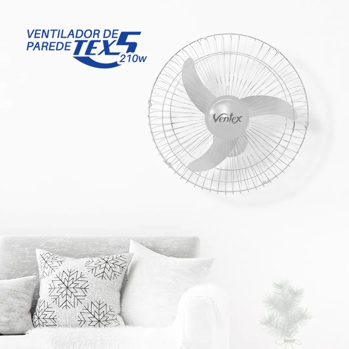 Ventilador Oscilante Bivolt 60cm Max Turbo Branco - 3