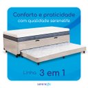 Ver imagem 6 de Cama 3 em 1 Solteiro Serenelife - Suede Bege Claro