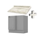 Ver imagem 1 de Balcão Modulado Canto Reto 1 Porta com Tampo Emily Henn