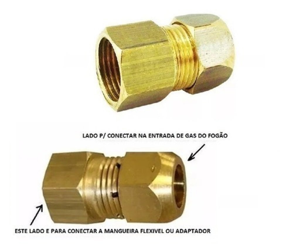 regulador mang de cobre nbr 14177 forno fogão embutir 80cm - 7