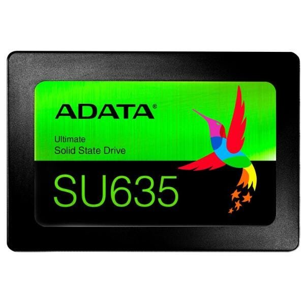 SSD 480GB Adata SU635 - Leitura 520 MB/s - Gravação 450MB/s - NAND 3D QLC - ASU635SS-480GQ-R - 1