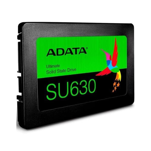 SSD 960GB Adata SU630 - Leitura 520 MB/s - Gravação 450MB/s - QLC 3D NAND - ASU630SS-960GQ-R - 1