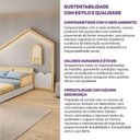 Ver mais imagens de Cama Montessoriana Lift Casal e Moldura com Led New Garden Casatema MadeiraOriginals