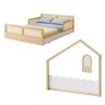Cama Montessoriana Lift Casal e Moldura com Led New Garden Casatema MadeiraOriginals - 3