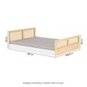Cama Montessoriana Lift Casal e Moldura com Led New Garden Casatema MadeiraOriginals - 4
